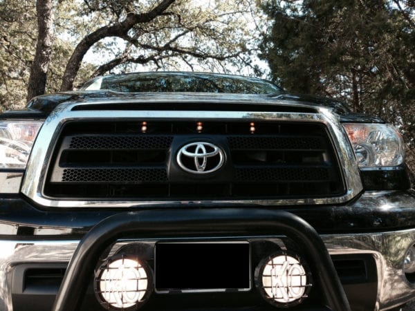 KEEPDSGN Smoked Amber LED Grille Light Kit For Toyota Tacoma Tundra (4PCS)
